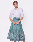 Siena Skirt (Blue Pattern)