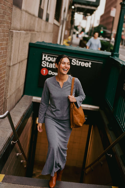 Hera Top (Grey) + Hera Skirt (Grey)