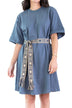 Zahra Dress (Grey/Blue) 37"
