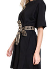 ZAHRA DRESS (JET BLACK) 37" - Dress - Yakira Bella