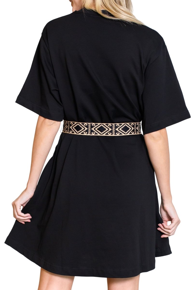 ZAHRA DRESS (JET BLACK) 37" - Dress - Yakira Bella