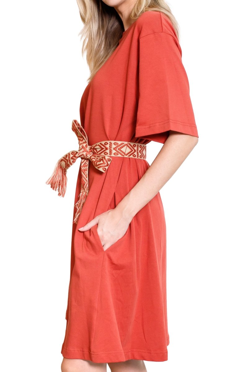 ZAHRA DRESS (Red Clay) - Dress - Yakira Bella