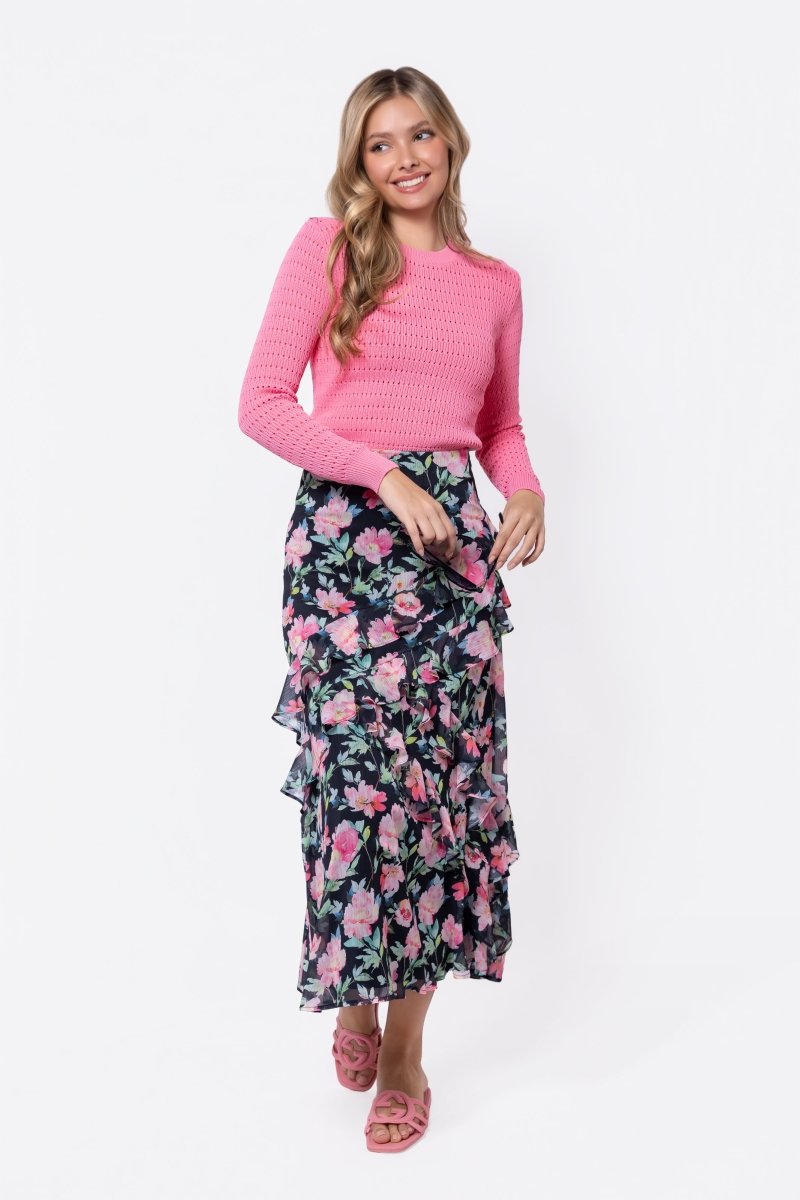 Zella Skirt (Black Ground) - Skirt - Yakira Bella