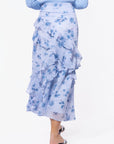 Zella Skirt (Blue Flower) - Skirt - Yakira Bella