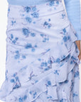 Zella Skirt (Blue Flower) - Skirt - Yakira Bella