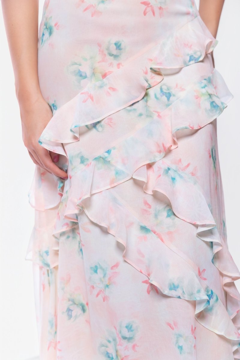 Zella Skirt (Pink/Green) - Skirt - Yakira Bella