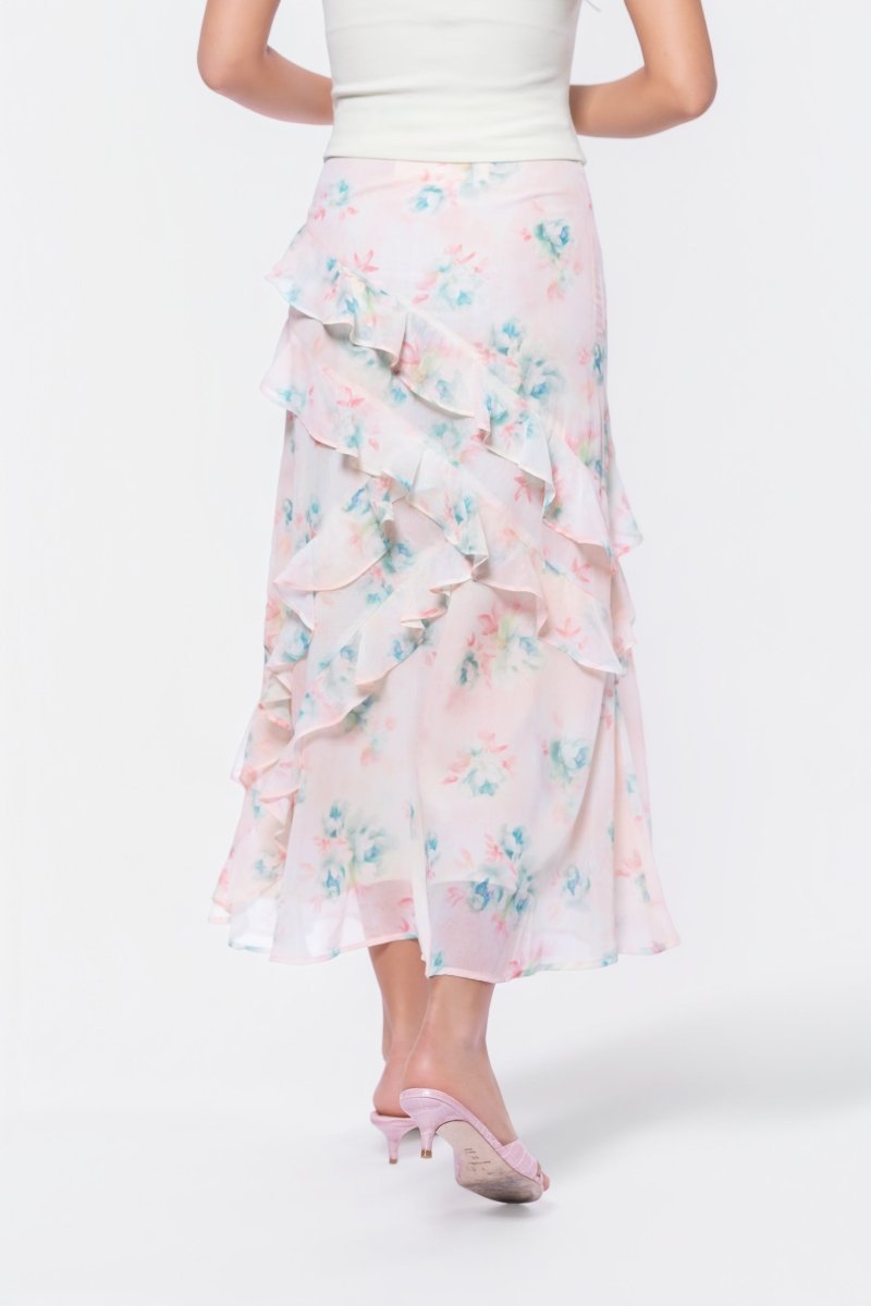 Zella Skirt (Pink/Green) - Skirt - Yakira Bella