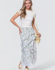 Zella Skirt (White/Green) - Skirt - Yakira Bella