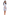 ZENA DRESS SHORT SLEEVE 36" (NAVY PATTERN) - Dress - Yakira Bella