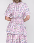 ZENA DRESS Short Sleeve (LILAC FLOWER) 39" stores - Dress - Yakira Bella