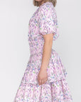 ZENA DRESS Short Sleeve (LILAC FLOWER) 39" stores - Dress - Yakira Bella