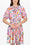 ZENA DRESS Short Sleeve (WHITE PATTERN) 39" - Dress - Yakira Bella