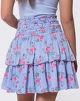 Zena Skirt 20" (Blue Ground) - Skirt - Yakira Bella