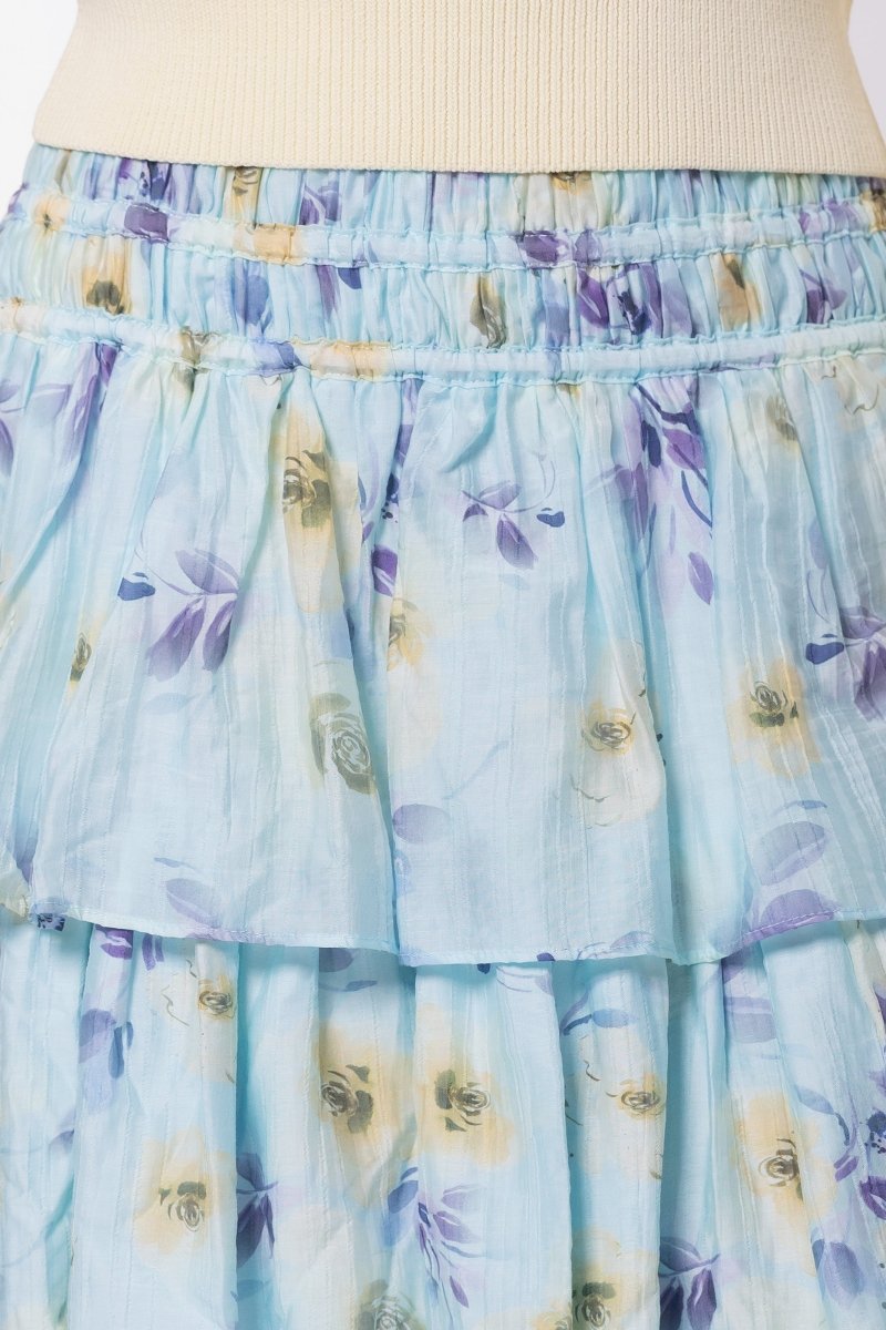 Zena Skirt 20" (Mint/Purple) - Skirt - Yakira Bella