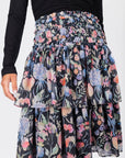 Zena Skirt 23" (Black Pattern) - Skirt - Yakira Bella