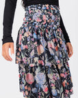Zena Skirt 23" (Black Pattern) - Skirt - Yakira Bella