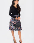 Zena Skirt 23" (Black Pattern) - Skirt - Yakira Bella