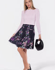 Zena Skirt 23" (Black/Purple) - Skirt - Yakira Bella