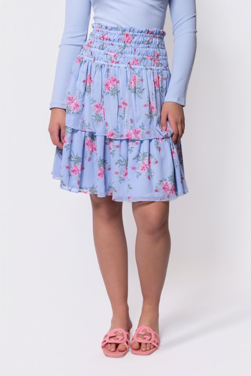 Zena Skirt 23" (Blue Ground) - Skirt - Yakira Bella