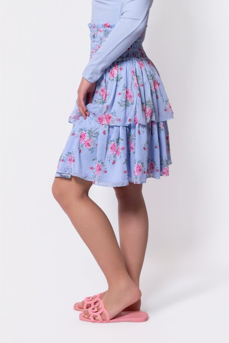 Zena Skirt 23" (Blue Ground) - Skirt - Yakira Bella