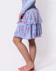 Zena Skirt 23" (Blue Ground) - Skirt - Yakira Bella