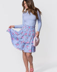 Zena Skirt 23" (Blue Ground) - Skirt - Yakira Bella