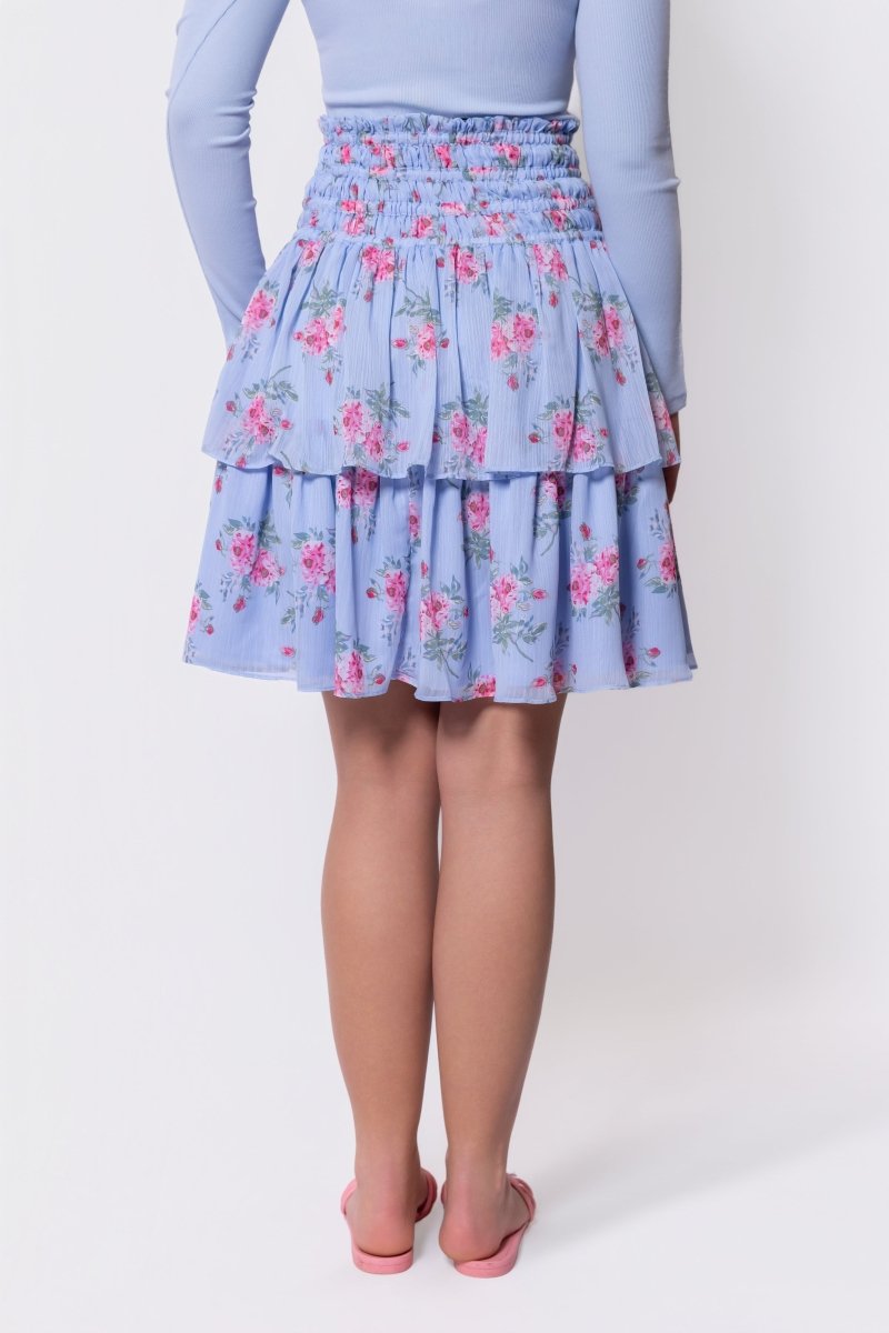 Zena Skirt 23" (Blue Ground) - Skirt - Yakira Bella