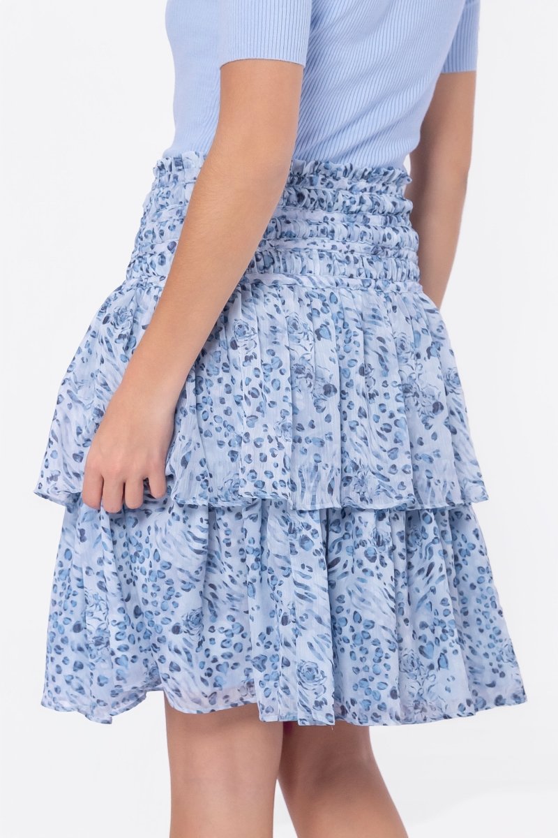 Zena Skirt 23" (Blue/Black) - Skirt - Yakira Bella