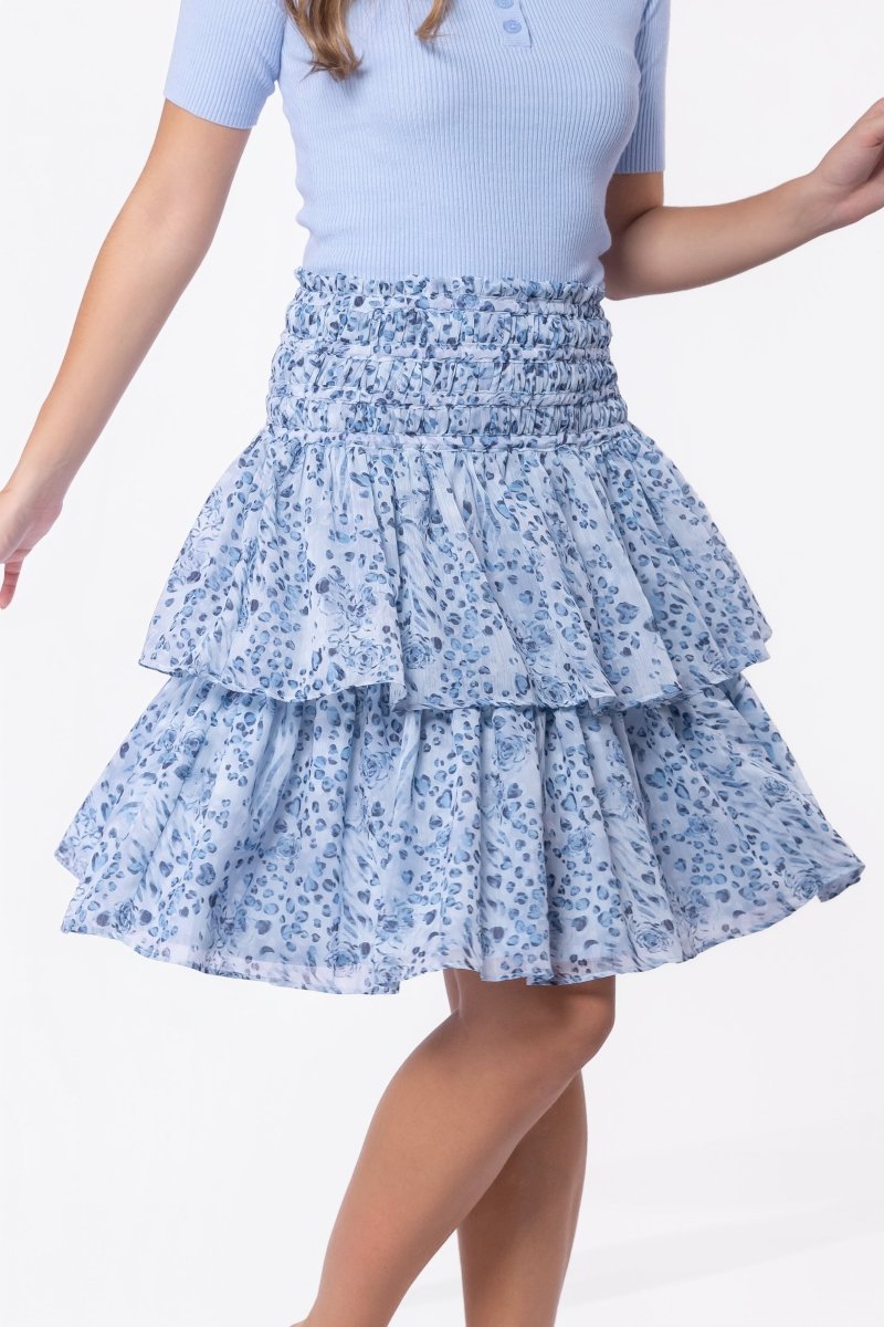 Zena Skirt 23" (Blue/Black) - Skirt - Yakira Bella