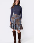 Zena Skirt 23" (Brown Blue) - Skirt - Yakira Bella