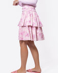 Zena Skirt 23" (Light Pink Flower) - Skirt - Yakira Bella