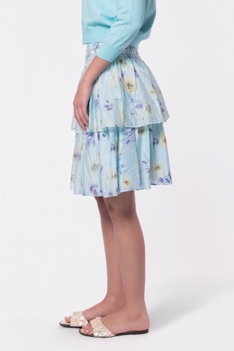 Zena Skirt 23" (Mint/Purple) - Skirt - Yakira Bella