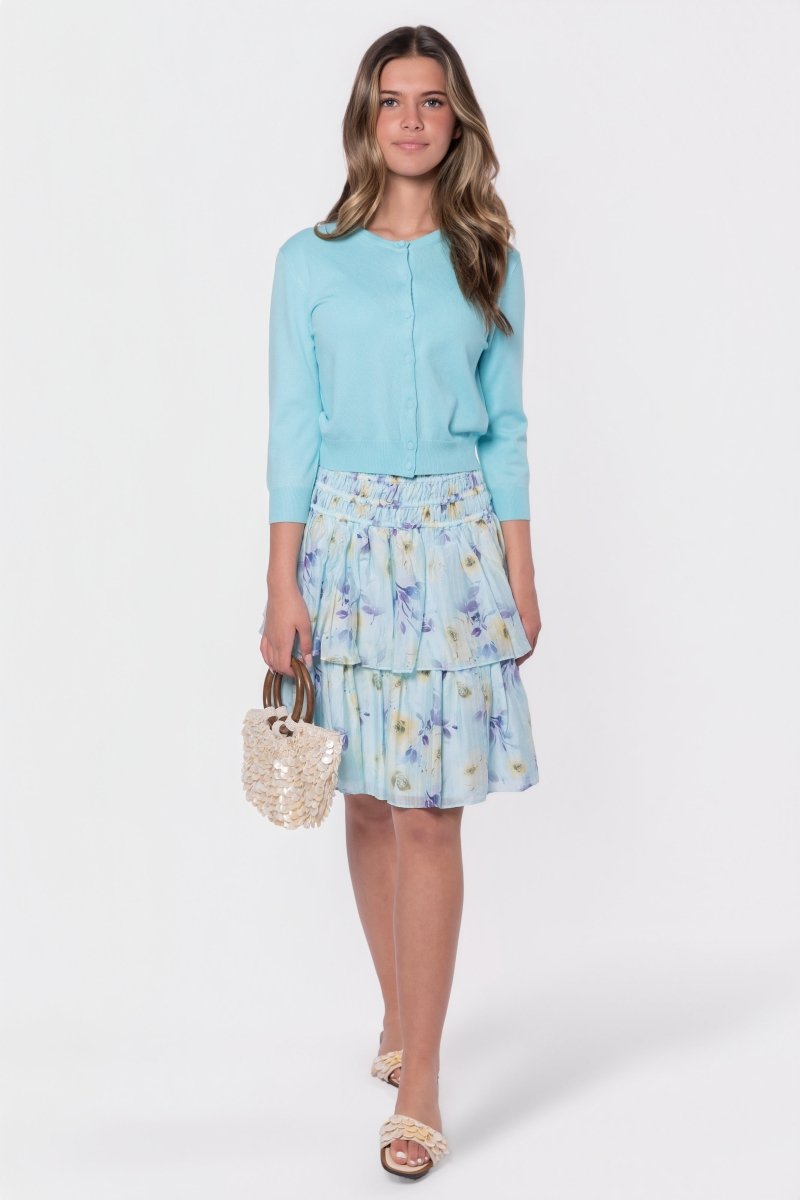 Zena Skirt 23" (Mint/Purple) - Skirt - Yakira Bella