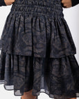 Zena Skirt (Black Ground) 23" - Skirt - Yakira Bella