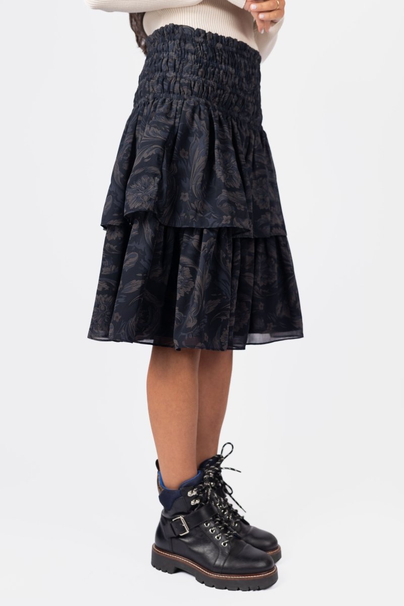 Zena Skirt (Black Ground) 23" - Skirt - Yakira Bella