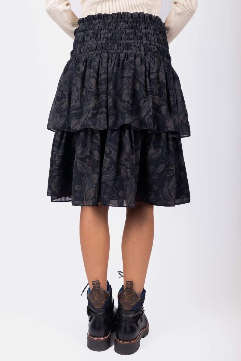 Zena Skirt (Black Ground) 23&quot; - Skirt - Yakira Bella