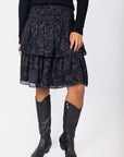 Zena Skirt (Black Ground) 23" - Skirt - Yakira Bella