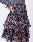 Zena Skirt (Black/Purple) 20" - Skirt - Yakira Bella