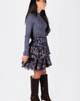 Zena Skirt (Black/Purple) 20" - Skirt - Yakira Bella