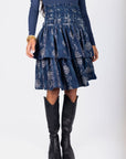 Zena Skirt (Blue Pattern) 23" - Skirt - Yakira Bella