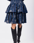 Zena Skirt (Blue Pattern) 23" - Skirt - Yakira Bella