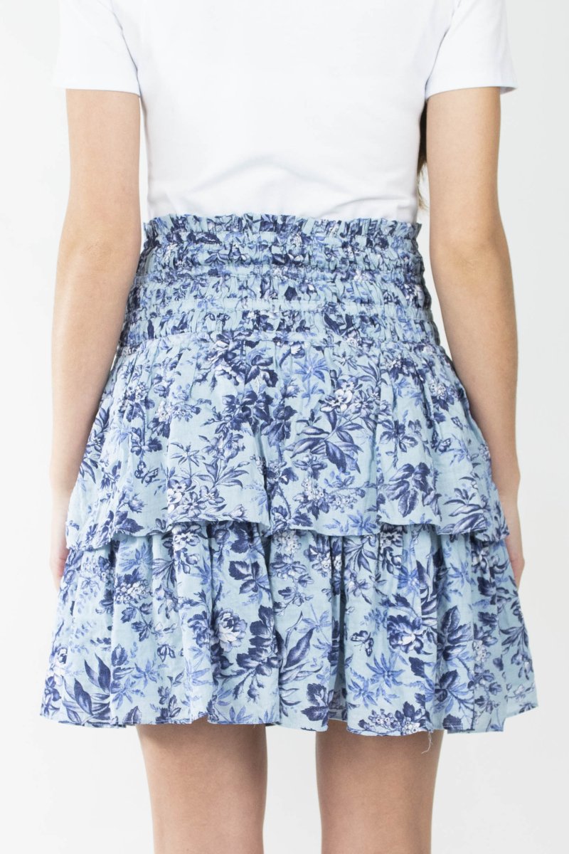 Zena Skirt (Blue/Multi) 20&quot; - Skirt - Yakira Bella