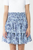 Zena Skirt (Blue/Multi) 20" - Skirt - Yakira Bella