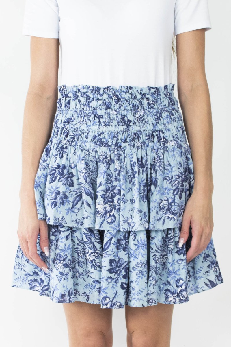 Zena Skirt (Blue/Multi) 20" - Skirt - Yakira Bella
