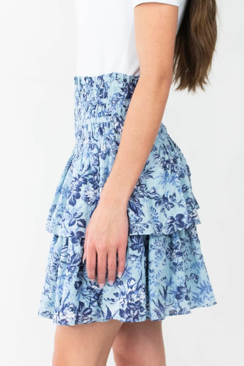 Zena Skirt (Blue/Multi) 20" - Skirt - Yakira Bella