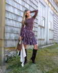 Zena Skirt (Brown Pattern) 23" - Skirt - Yakira Bella