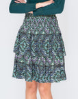 ZENA SKIRT (GREEN/MULTI) - Skirt - Yakira Bella