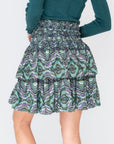 ZENA SKIRT (GREEN/MULTI) - Skirt - Yakira Bella