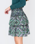 ZENA SKIRT (GREEN/MULTI) - Skirt - Yakira Bella