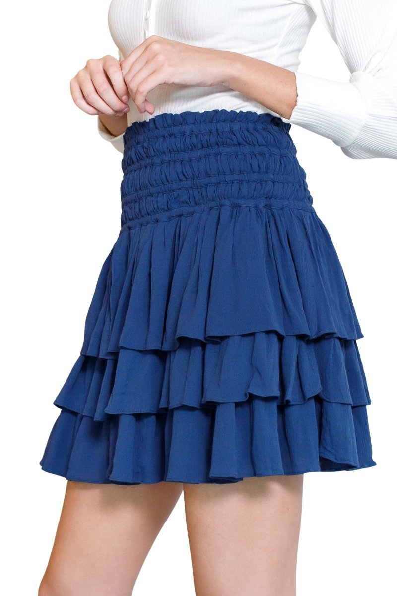 ZENA SKIRT (Navy/Blue) - Skirt - Yakira Bella